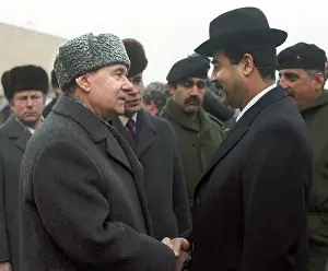 Hussein: Saddam Hussein visits Moscow, 1985