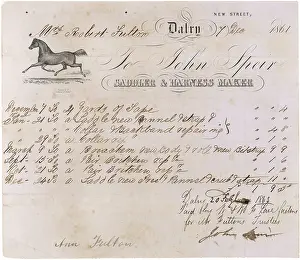 Saddler: BILL FROM SADDLER/1861