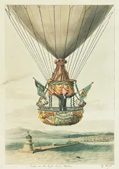 Sadler: Sadler in balloon above Dublin, Ireland