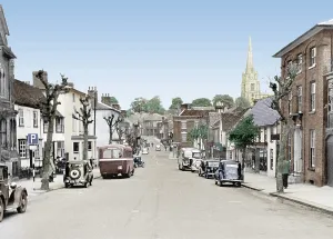 Walden: Saffron Walden, High Street c1950