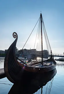 Clinker: Saga Oseberg, Vikingodden, Tonsberg, Vestfold, Norway