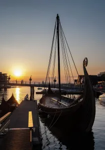 Clinker: Saga Oseberg, Vikingodden, Tonsberg, Vestfold, Norway
