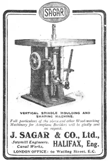 Sagar: Sagar Vertical Spindle Moulding & Shaping Machine 1916