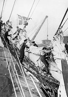 Disappeared: The sail training ship Kobenhavn, 1925
