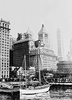 Archer: Sailboat in the harbor of New York
