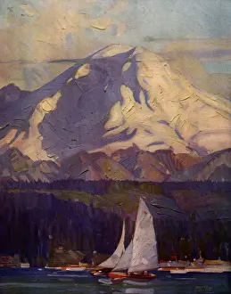 Rainier: Sailboat and Mountains