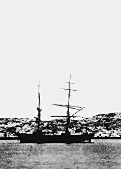 Tilly: The sailboat Tilly in the harbor of the bay of Luederitz