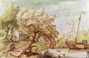 1660s: Sailboat and Windmill