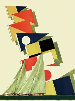 Sailboats: Sailboats and Flags