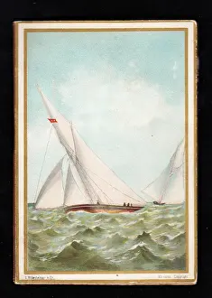 Hildesheimer: Sailing boats on a greetings card