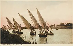 Dhow: Sailing boats on the River Nile, Egypt