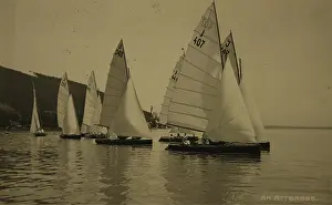 Voglmayr: Sailing regatta at the Lake Attersee. 1933