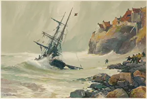 Aground: SAILING SHIP AGROUND