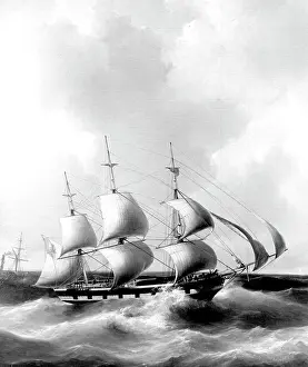 Interfoto Agentur: The sailing ship, Deutschland of the HAPAG