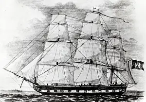Dpa Picture Alliance Gmbh: The sailing ship, Deutschland of the HAPAG - at sea