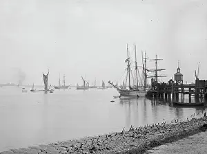 Erith: Sailing Ship Moored by Erith Ballast Wharf