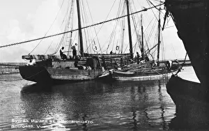 Burgas: Sailing ships at Burgas, Bulgaria