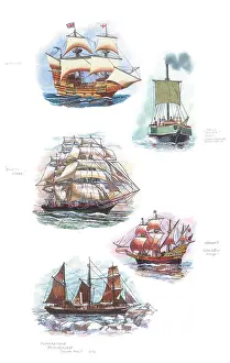 Mayflower: Five Sailing Ships ? Mayflower, Cutty Sark etc