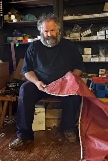 Loft: Sailmaker William Leitch, in his sail loft in Loch Tarbert