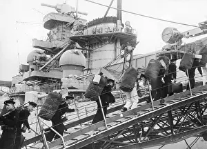 Scharnhorst: Sailors go aboard the Scharnhorst, 1939