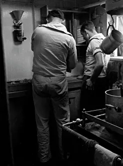 Galley: Sailors on board German warships
