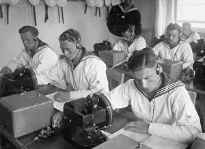 Morse: Sailors at the communications school in Muerwik, 1936