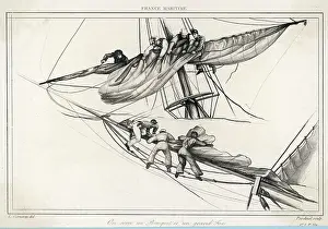 Furling: Sailors Furling Sail