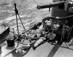 Fleets: Sailors take a nap
