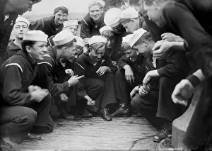 Craps: Sailors playing a dice game on the New York, ?