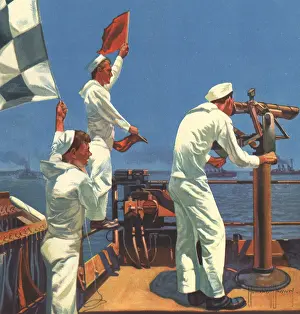 Peers: Sailors Use Semaphore
