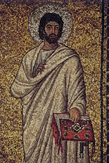Sant Apollinare: A saint. Detail of the