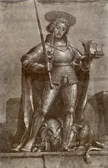 1520s: Saint Adrian, by Holbein