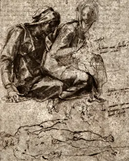 Buonarroti: Saint Anna, Madonna, by Michelangelo