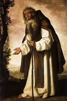 1636: Saint Anthony Abbot, by Francisco de Zurbaran