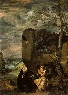 Hermit: Saint Anthony Abbot and Saint Paul the Hermit, by Velazquez