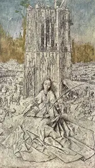 1437: Saint Barbara, by Jan van Eyck