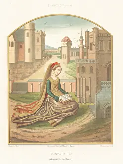 Charles Louandre: Saint Barbara, virgin martyr, 3rd century
