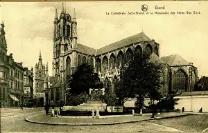 Hubert: Saint Bavo Cathedral and van Eyck monument
