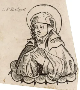 Brigid: SAINT BRIGID (WOODCUT)