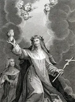 Lizars: Saint Catherine of Sienna, Virgin