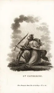Francois Janet: Saint Catherine of the Wheel, martyred 307 AD