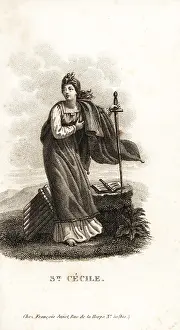 Francois Janet: Saint Cecilia, martyred 232 AD