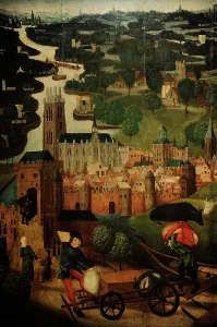 1490: The Saint Elizabeth's Day Flood, c. 1490-1495, by Master of