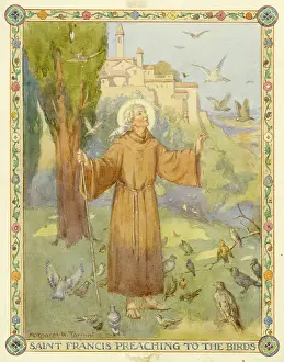 Preach: Saint Francis preaching to the birds