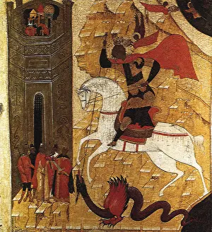 Spearing: Saint George and the Dragon