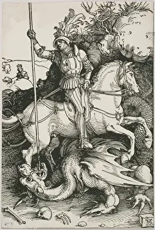 Drer: Saint George killing he Dragon