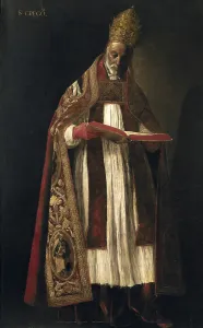 Zurbaran: Saint Gregory the Great, by Francisco de Zurbaran