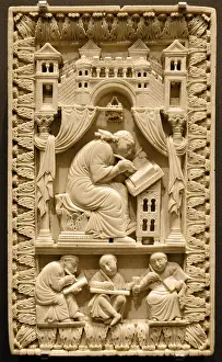 Sixth: Saint Gregory the Great with Scribes, 10th C