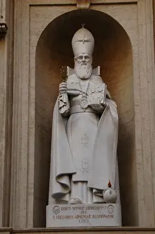 Patriarch: Saint Gregory the Illuminator (c. 257- c. 331). Statue. St