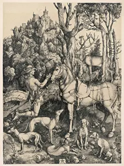 Durer: Saint Hubert - Durer - Hunting